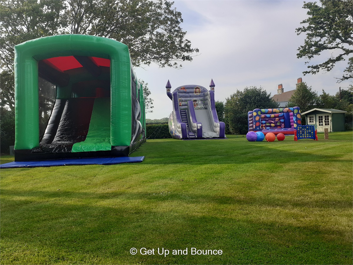Party Packages (Outdoor) Bouncy Castle Hire, Slides, Inflatables
