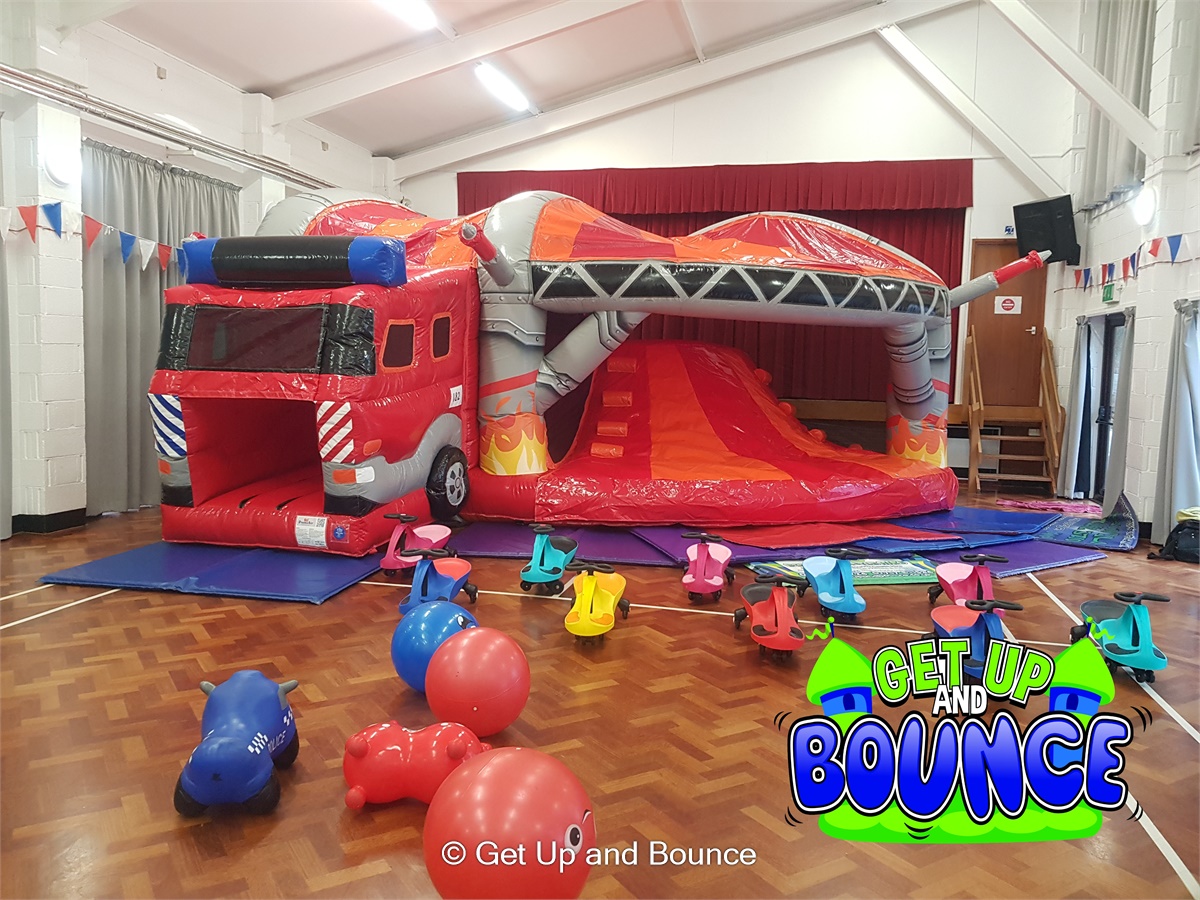 Fire Truck & Ride Ons Package - Bouncy Castle Hire, Slides, Inflatables ...