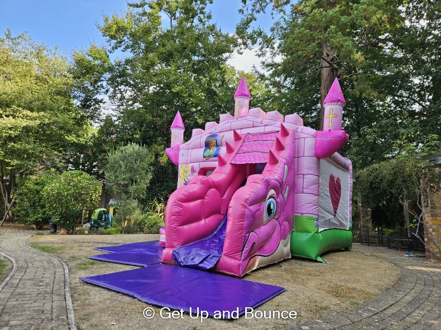 Princess Deluxe Castle & Slide Combi - Bouncy Castle Hire, Slides ...