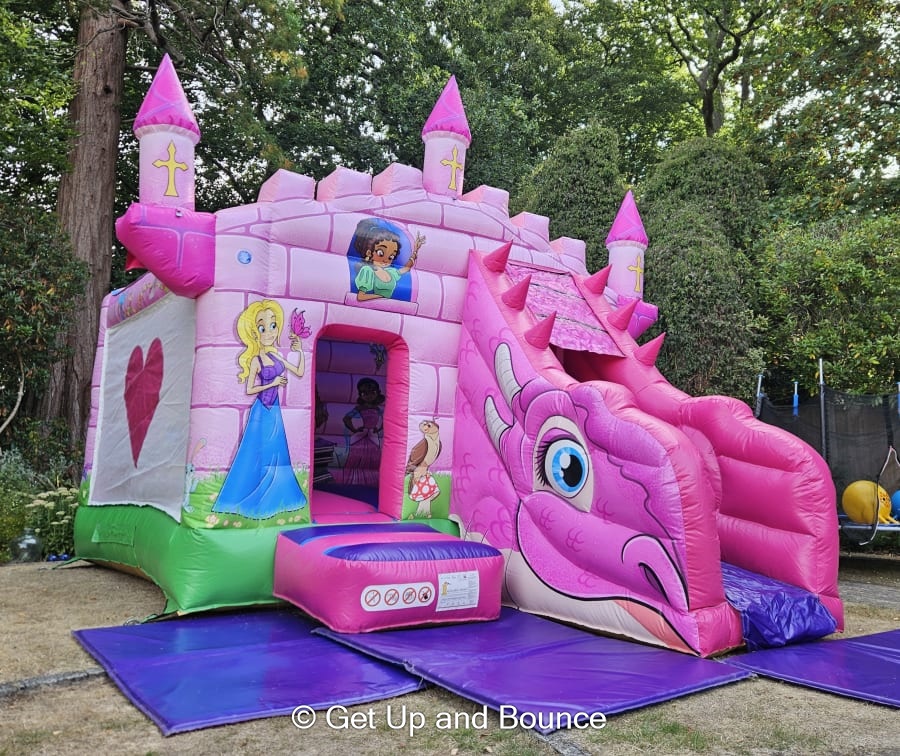 Princess Deluxe Castle & Slide Combi - Bouncy Castle Hire, Slides ...