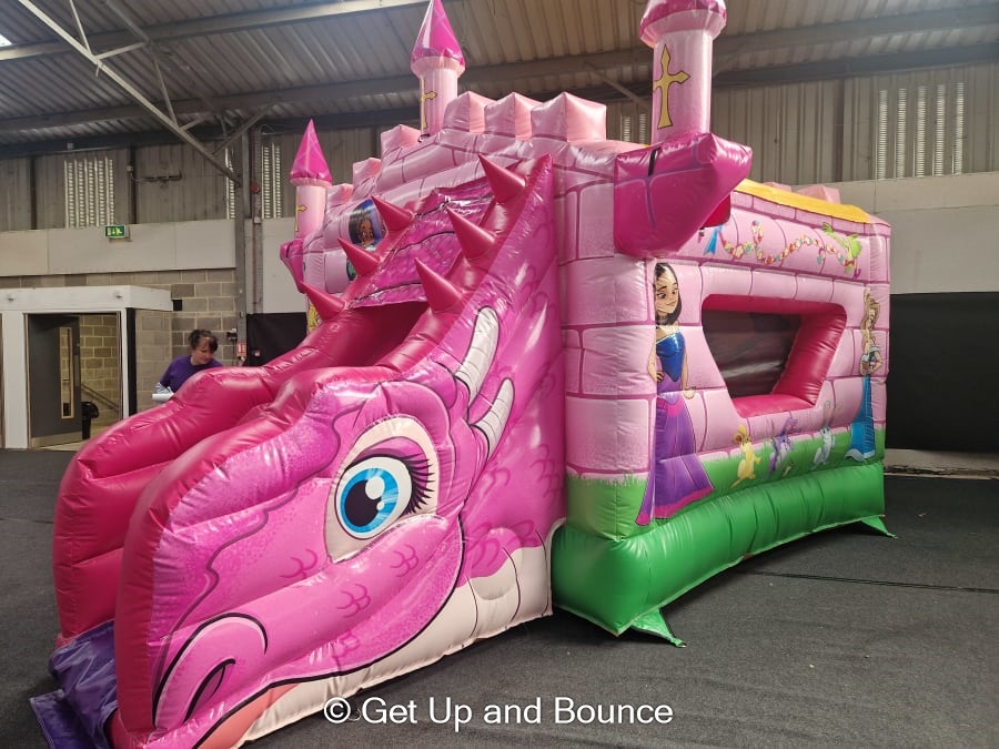 Princess Deluxe Castle & Slide Combi Bouncy Castle Hire, Slides
